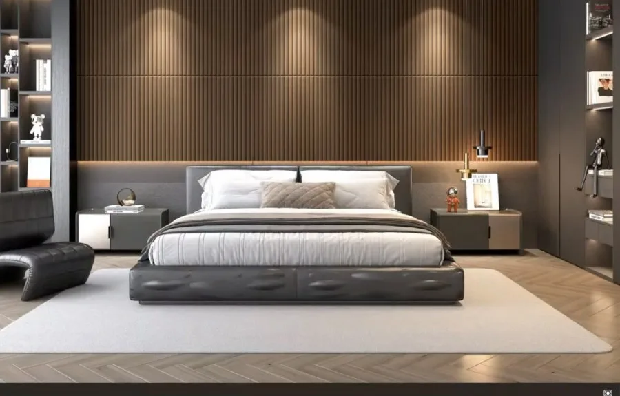 Samoljepljiva 3D dekoracija za zid u smeđoj eko koži Samoljepljiva 3D dekoracija za zid u smeđoj eko koži